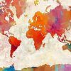Abstract World Map Wall Art (Photo 6 of 20)