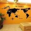 World Map Wall Art Stickers (Photo 15 of 20)