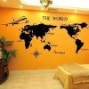 Vinyl Wall Art World Map (Photo 19 of 25)