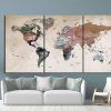 Vintage World Map Wall Art (Photo 18 of 20)