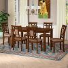 Norwood 6 Piece Rectangular Extension Dining Sets With Upholstered Side Chairs (Photo 13 of 25)