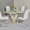 Cream Gloss Dining Tables and Chairs (Photo 24 of 25)
