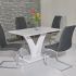 25 Photos White Gloss Dining Tables 120cm