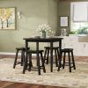 Denzel 5 Piece Counter Height Breakfast Nook Dining Sets (Photo 3 of 25)