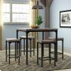 Denzel 5 Piece Counter Height Breakfast Nook Dining Sets (Photo 5 of 25)