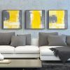 Yellow and Grey Abstract Wall Art (Photo 7 of 15)