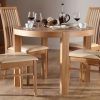 Round Oak Dining Tables and 4 Chairs (Photo 20 of 25)
