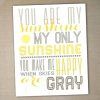 You Are My Sunshine Wall Art (Photo 2 of 10)