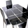 Black Glass Dining Tables and 4 Chairs (Photo 10 of 25)