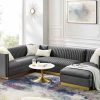 Modern U-Shape Sectional Sofas in Gray (Photo 8 of 15)